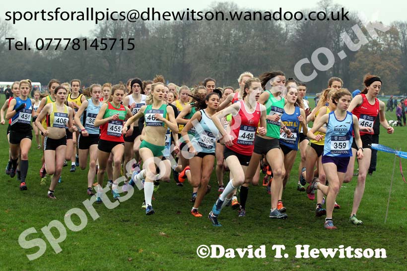 Women's under-17s and under-20s European Cross Country Trials, Sefton Park, Liverpool. Photo: David T. Hewitson/Sports for All Pics